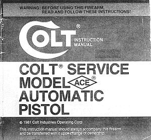 Colt MK IV/Series 80 and 90 Pistols-Owner's Manual 